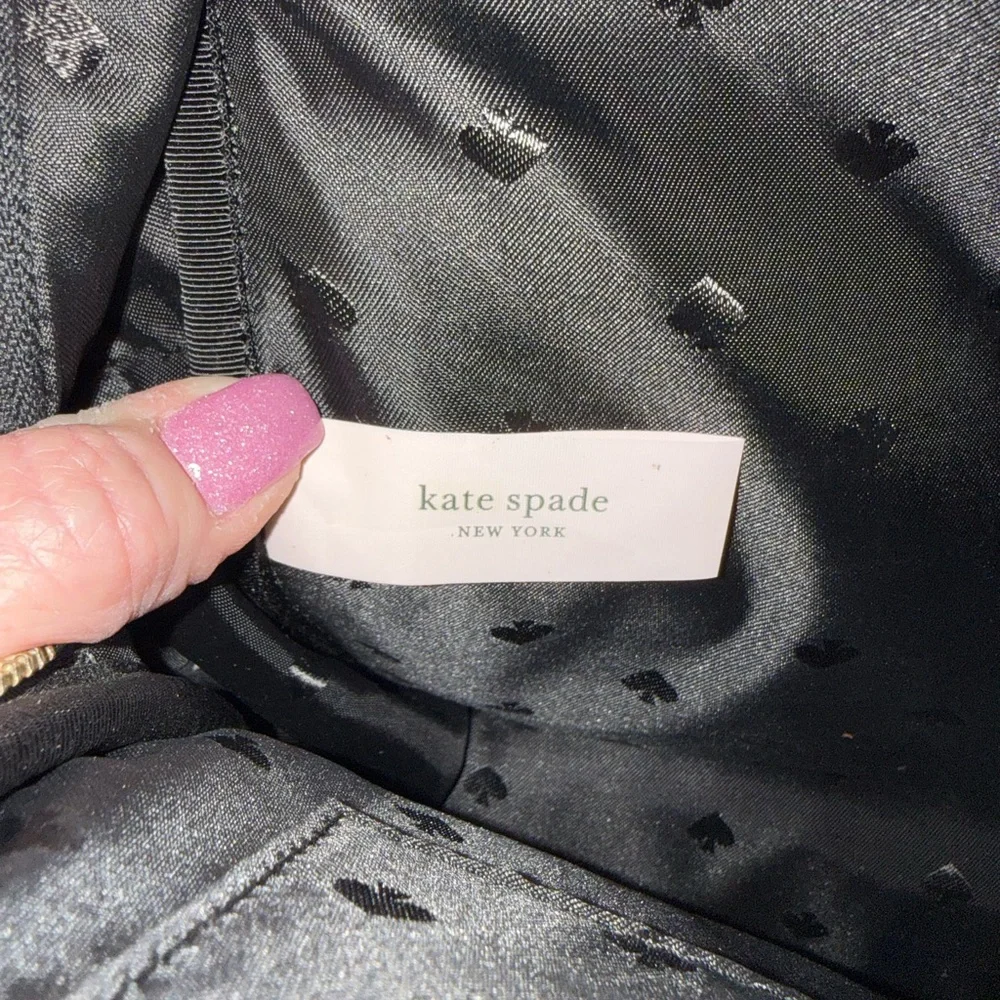 Kate Spade Red and Black Floral Backpack - Picture 6 of 8